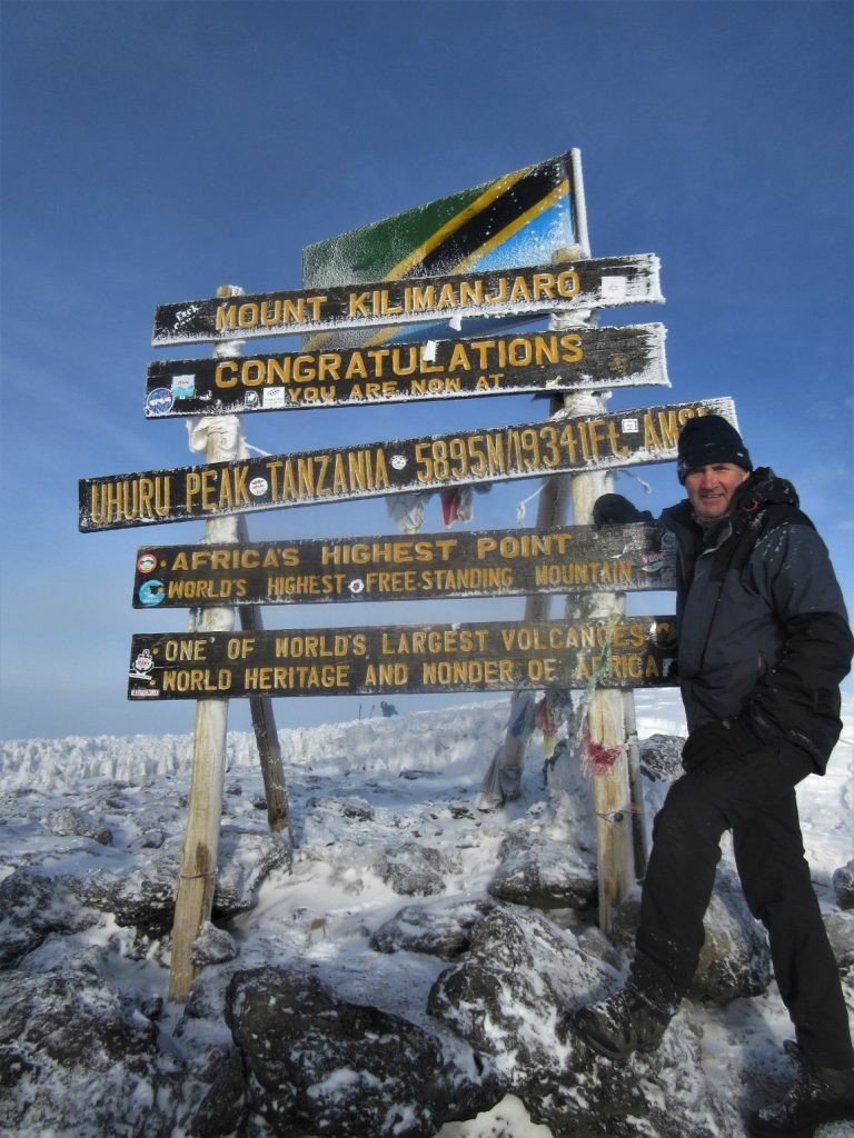 Steve Anderson on Kilimanjaro