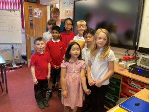 A group of children